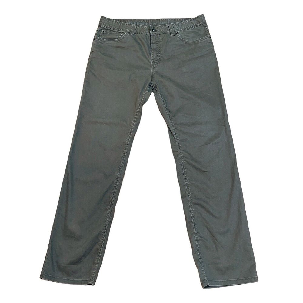 Prana Bridger Pants Mens Size 36 x 32 Slim Fit Brown Style M4BD32315 Excellent - Picture 1 of 14